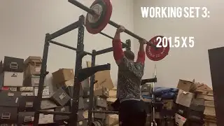 C15W3 #wendler531 Boring But Big Beefcake Strict Press (201.5 X 5) and Bench Press (254 X 10 X 5) 💪