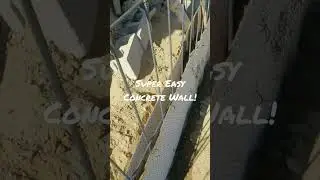 Простая бетонная стена своими руками!