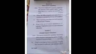 M.Sc. (CS) 1st sem previous year question paper (2020-21) ccs university