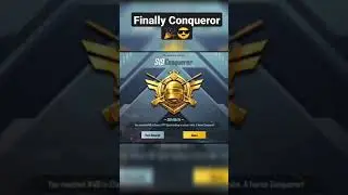 Finally BGMI FPP Squad Conqureror #bgmi #bgmirankpush