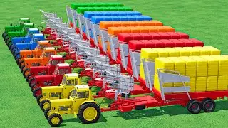Bales With Colors - Bales Load & Tractors Collecting In Fs22 | Farming Simulator 22