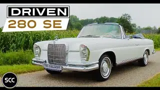 MERCEDES 250SE | 250 SE Cabriolet 1967 - Drive in top gear Mercedes-Benz W111 engine sound  | SCC TV