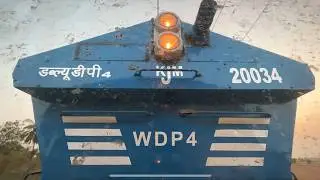 The Roaring EMD WDP4 Loco Pilot's VIEW | Indian Railways Journey #train #railgadi #wdp4 #train
