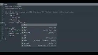 Find Nth Fibonacci Term Using Recursion, C++ Implementation.