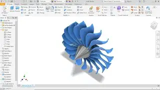 How to Model a Jet Engine Turbofan Blade in Autodesk Inventor
