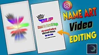 instagram reels name art video tutorial | name art video editing | Reels viral name art video edit