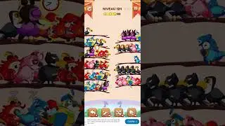 bird sort 2 color puzzle solution niveau 124 #games #gameplay #puzzle #puzzlegame #androidgames