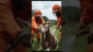 Thousands of Bees Swarm Goat | Brave Rescue Team in Action!