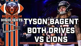 Tyson Bagent Highlights - Chicago Bears vs Detroit Lions Week 2 2025 - 2 Drives Every Snap