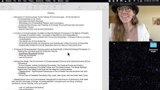 Syllabus - Consciousness: Its Structure and Functioning: Individuation, Healing, and Astrology