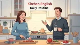 Kitchen English Vocabulary: Complete Morning to Night Routine | Cooking & Cleaning in English
