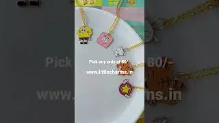 Enamel Charms Necklace only at 80/- (www.littlecharms.in)