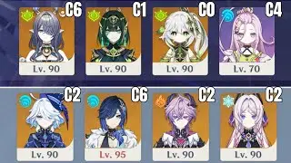 Nefer & Yelan Spiral Abyss Luna III/6.2