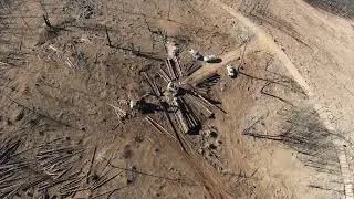 Falling timber in the snags Park fire