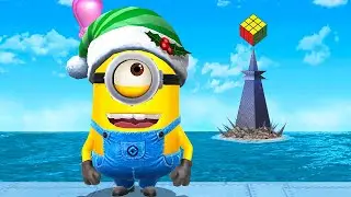 Santa Carl minion completed Double objective with moon in Bratt's lair map
