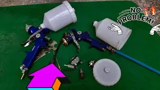 How to Clean paint spray Gun// पेंट गन साफ करने का आसान तरीका
