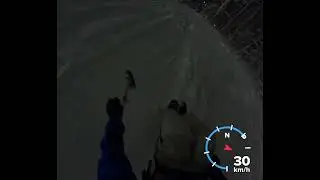 Adaptive Night ski at Mount St. Louis Blue run 