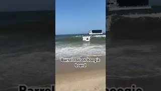 Barrel roll on boogie board#surfing