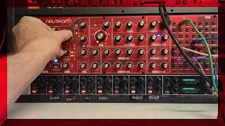 Behringer Neutron analog synthesizer ratcheting sequences