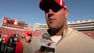 JJ Watt back at Camp Randall for #UWGameday