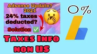 How to Update Google adsense taxes information in YouTube #GOOGLEADSENSE #FULLTUTORIAL