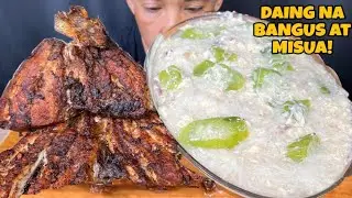 Daing na BANGUS at MISUA Mukbang Asmr | Filipino Food Mukbang Philippines