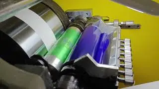 3+1 Colors T Shirt Neck Label Polyester Satin Ribbon Cotton Tape Flexo Fabric Label Printing Machine