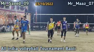 | Azamgarh VS Baraut | #mr_saeed_09 #mr_maaz_07 | All india volleyball Tournament Baoli |