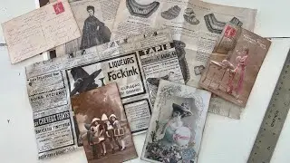 How to age your digital postcard and newspaper prints for a vintage look!