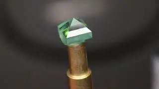 Polishing a gemstone with Chromium Oxide | Faceting tutorial 