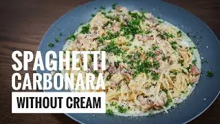 Spaghetti Carbonara | Creamy Without Cream