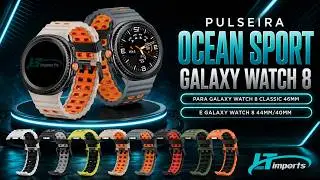 Pulseira Ondas Sport LTimports compativel com Samsung Galaxy Watch 8 (SKU4302)