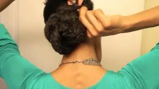 How To Easy 5 minute Natural HairStyle