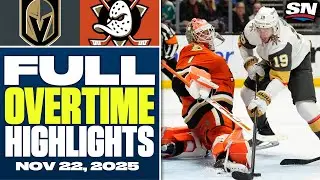 Vegas Golden Knights at Anaheim Ducks | FULL Overtime Highlights - November 22, 2025