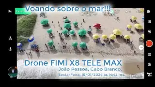 Voando em Tambaú em João Pessoa com o Drone X8 TELE MAX em 16/01/2026.