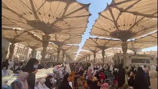 Jummah prayer in Masjid Nabwi//#Aj hum ne kon kon c ziyartain ki/Aj kon c dish try ki sudia ki🤔