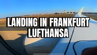 Landing in Frankfurt Lufthansa Airbus A320-214 LH887 from Vilnius