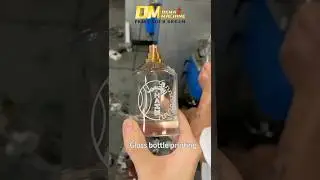 Perfume glass bottle printing-demasha semi-automatic screen printing machine✨ #perfumes #packaging