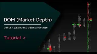 DOM (Market Depth) | Снятые и добавленные ордера | Инструкция