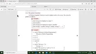 TNSCERT +2 PYTHON INPUT AND OUTPUT FUNCTIONS IN TAMIL