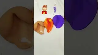 color mixing clay ASMR🟤🟠🔴🟣🎨🖌️#colors #disney #shortsvideo #art #asmr #zootopia2
