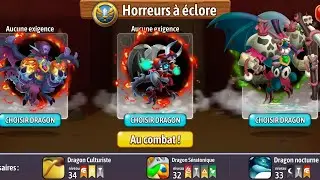 Dragon city mes 3 dragons vampire avec des nouveaux skins 🤩🤩🤩