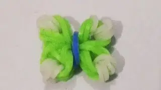 How to make butterfly rubber band charm tutorial || #rubberband #kidivya #homemade