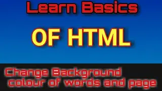 Learn basic Html tags with simple page
