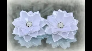 КРАСИВЫЕ ШКОЛЬНЫЕ БАНТИКИ ИЗ ЛЕНТ , МК / DIY BEAUTIFUL SCHOOL RIBBON BOWS