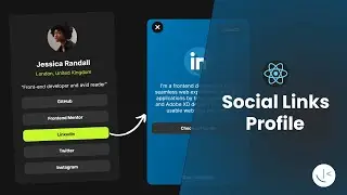 Building a Social Links Profile with Custom Feature in React | Frontend Mentor