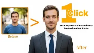 Turn Any Normal Photo into a Professional CV Photo with Just 1 Click | Gemini AI Tutorial