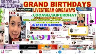 Youtube live|GRAND LIVESTREAM BIRTHDAY GIVEAWAYS |Simplyapril and Laurel Depaz
