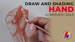 HOW TO DRAW AND SHADING HAND/ Realistic HAND draw with pencil colors!