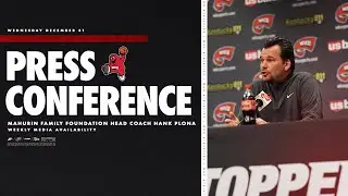 WKU MBB: Mahurin Family Foundation Head Coach Hank Plona | Weekly Media Availability | 12-31-25